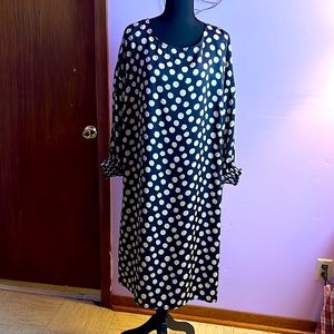 Polka dot sheath dress